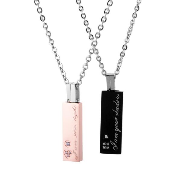 Stainless Steel Lover's Necklace - Image 3