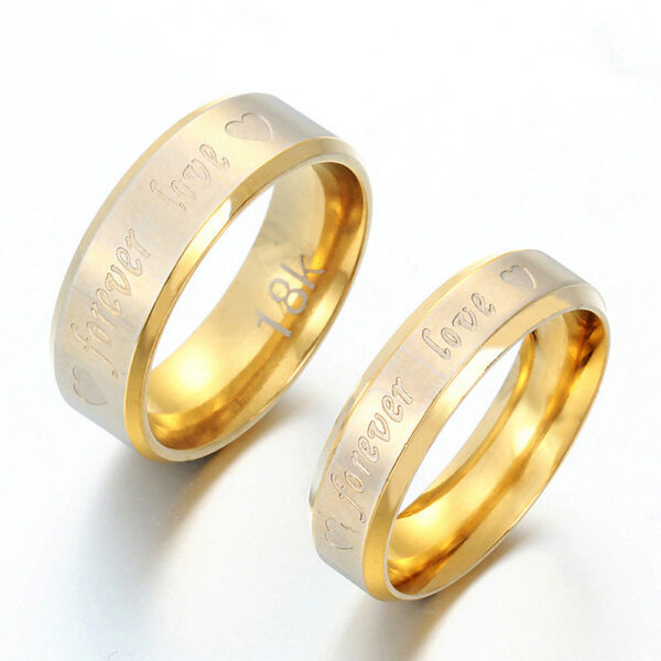 Titanium Steel Love Ring - Image 3