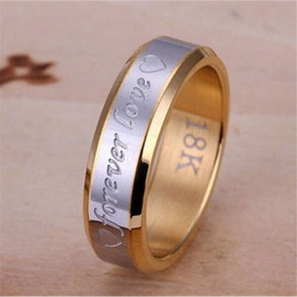 Titanium Steel Love Ring - Image 2