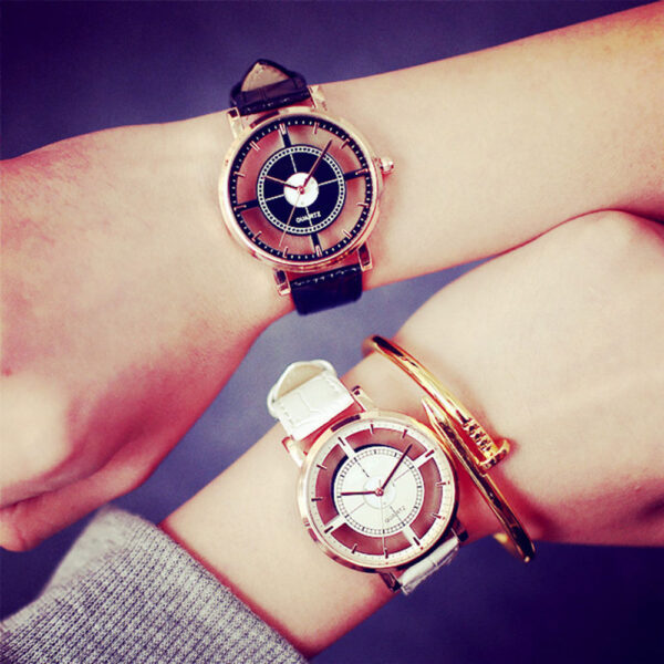 Transparent Skeleton Couple Watch