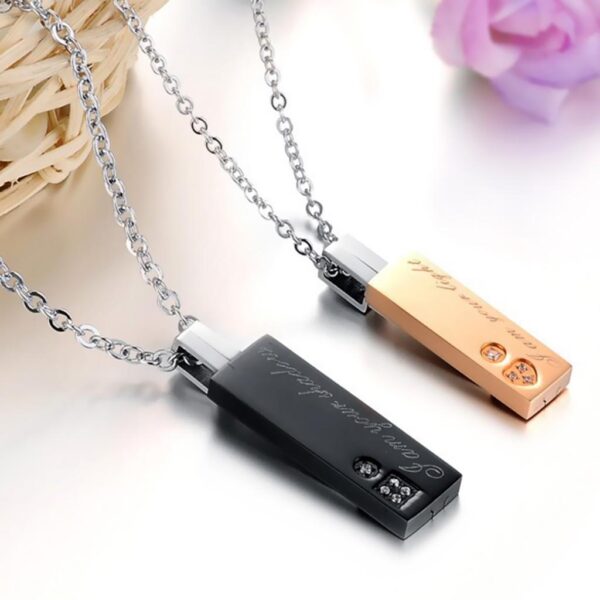 Stainless Steel Lover's Necklace