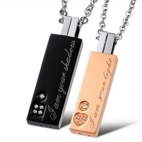 Stainless Steel Lover's Necklace - Image 4