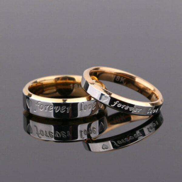 Titanium Steel Love Ring
